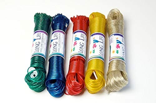 Image of 25M - EVERLASTO Long Life Steel CORE Coloured Clothes LINE - Blue