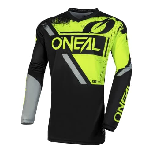 Image of O'Neal Element Jersey T-Shirt, Black/Neon Yellow, S