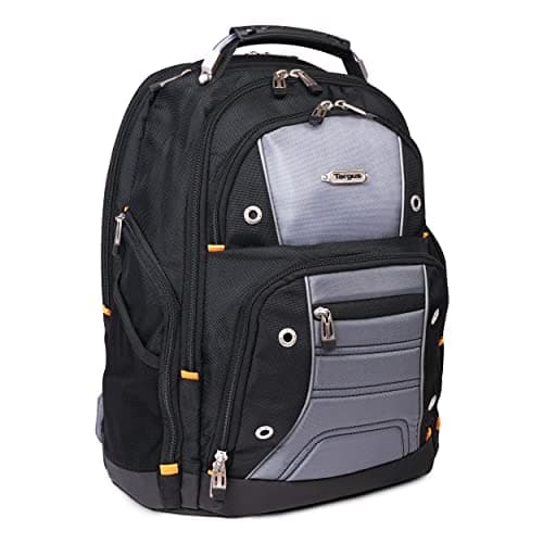 Image of Targus Laptop Backpack, Fits Laptops up to 16", Drifter II Laptop Backpack with Padded Straps and Laptop Compartment, 2-Water Bottle Pockets - Black/Grey