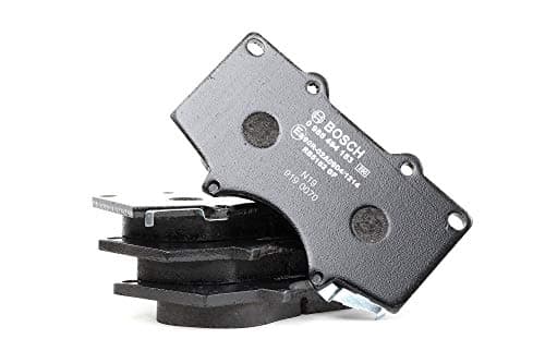 Image of Bosch BP1064 - Brake Pads Car Front Axle - Bosch Quality - Reduced Noise and Dust - ECE-R90 Certified - Copper-Free - 1 Set of 4 Pads