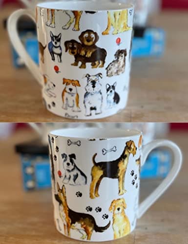 Image of Dreamair 1 Pint Fine Bone China Mug Dogs