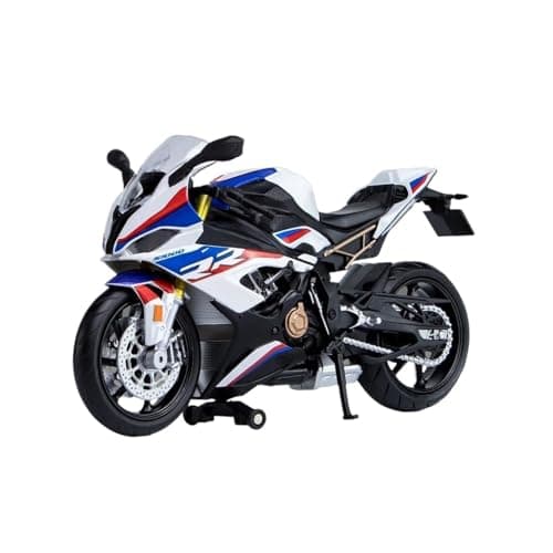 Image of Motorbike Scale Model 1:12 For BMW S1000RR Motorcycle Diecast Metal Racing Model Sport Miniature Collection Gift(White)