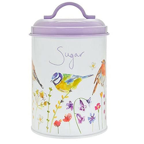 Image of Lesser & Pavey Garden Birds Sugar Container Tin