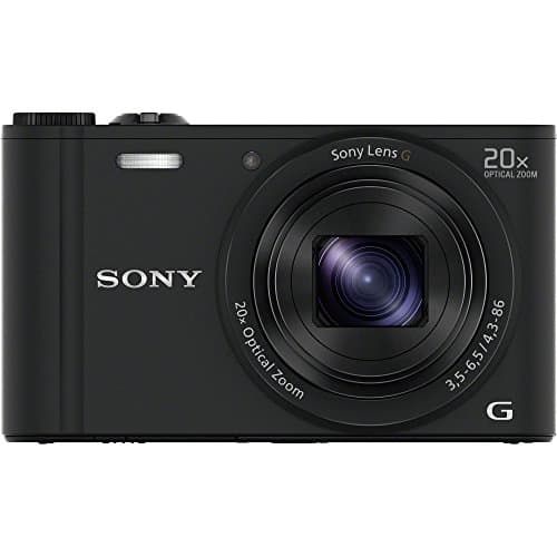 Image of Sony DSCWX350 Digital Compact Camera with Wi-Fi and NFC (18.2 MP, 20x Optical Zoom) - Black (Renewed)