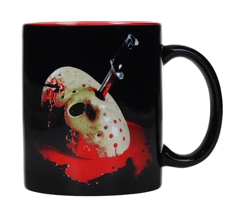 Image of DIRAC Jason's Mask Poster Ceramic Mug Friday The 13Th Official Merchandising Breakfast Mugs, Does Not Apply
