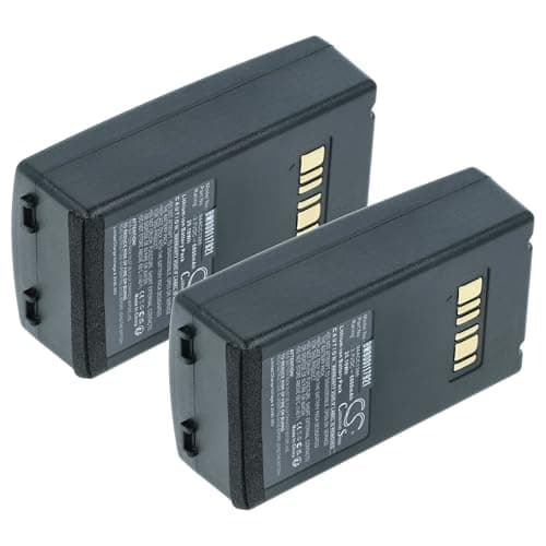 Image of vhbw 2x Battery Replacement for Datalogic 94ACC1386, BT-26, BT-10 for Barcode Scanner POS (6800 mAh, 3.7 V, Li-Ion)