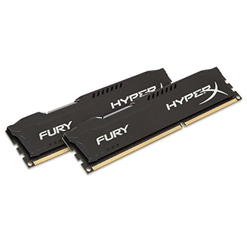 Image of HyperX HX318C10FBK2/16 FURY Black, 16 GB, 1866 MHz DDR3 CL10 DIMM (Kit of 2)