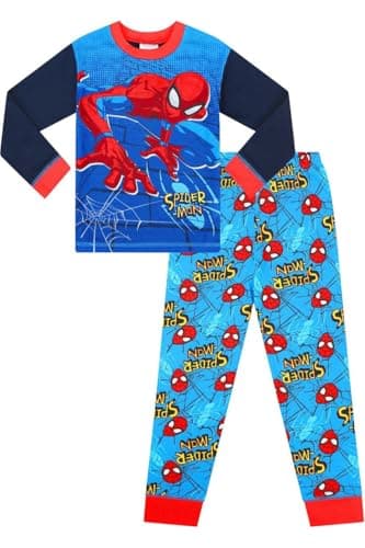 Image of Spiderman Official Spider-Man Boys Marvel Pyjamas 2 to 7 Years (2-3 Years) Blue