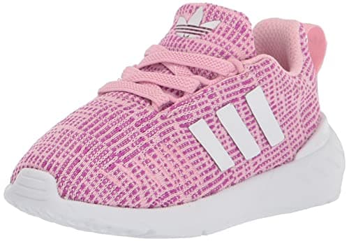 Image of adidas Originals Swift Run 22 Sneaker, True Pink/White/Vivid Pink, 5 US Unisex Big Kid