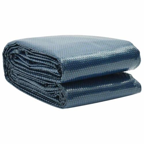 Image of vidaXL Floating PE Solar Pool Flim Garden Pool Accessory Swimming Pool Cover above Ground Pond Cloth Protector 1000x600 cm Black and Blue