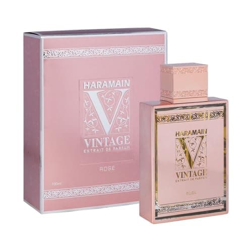 Image of Al Haramain Vintage Rose - Perfumes for Women and Cologne for Men - Captivating Fragrance with Bergamot - 100 ml Extrait De Parfum Spray