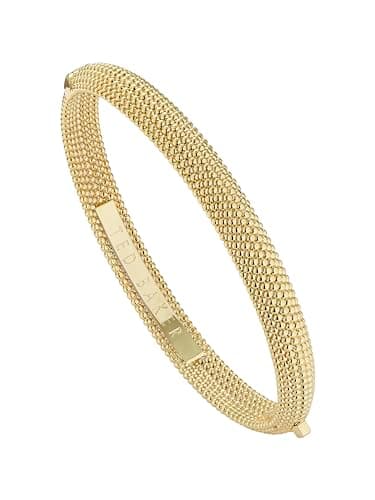 Image of Ted Baker Dotett Dotty Bangle Bracelet For Women (Gold Tone/Plain Metal)