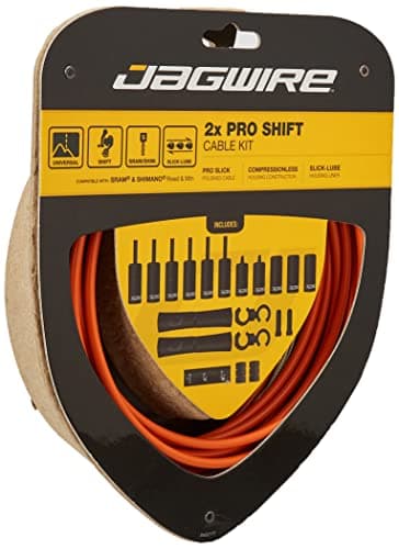 Image of Jagwire 2X Pro Shift Gear Cable Kit - Orange