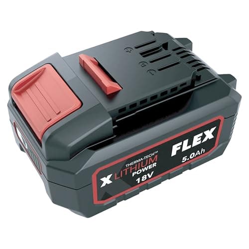 Image of Flex - 5,0 Ah Li-Ion Rechargeable Battery Pack 18 V, Includes 1 x 5,0 Ah Battery - 532733 - With Electronic Management System, Integrated Charge and Discharge Protection - Work Tools