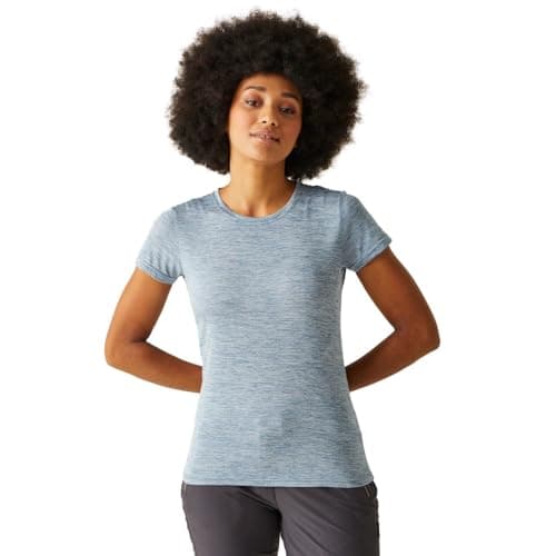 Image of Regatta Womens Fingal Edition Wicking Jersey T Shirt Blue