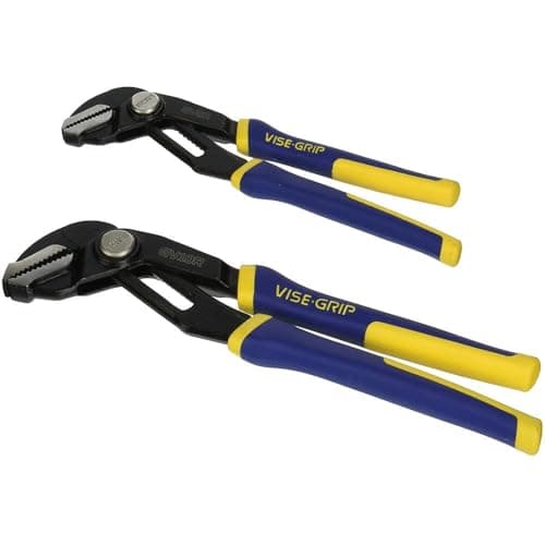 Image of IRWIN Vise-Grip GrooveLock Pliers Set, Straight Jaw, 2-Piece (1802532)