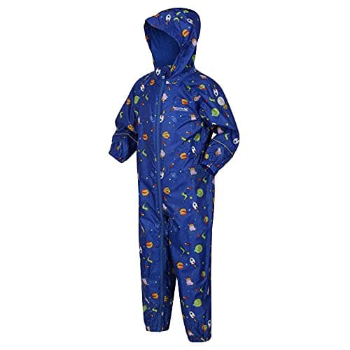 Image of Regatta Childrens/Kids Peppa Pig Space Waterproof Puddle Suit (6-12 Months) (Surf Spray)