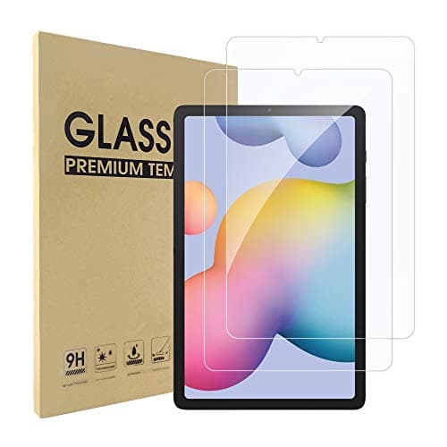 Image of Simpeak 2 Pack Screen Protector Compatible with Samsung Galaxy Tab S6 Lite 2024/2022/2020, Tempered Glass Screen Protectors Replacement for Samsung Tab S6 Lite 10.4, Film clear [9H Hardness]