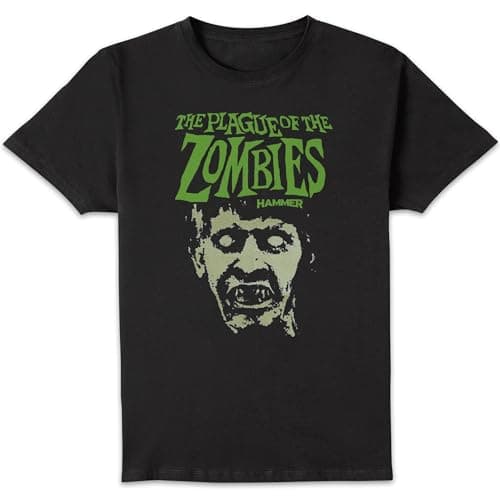 Image of Hammer Horror Plague of The Zombies Portrait Men's T-Shirt - Black 3XL