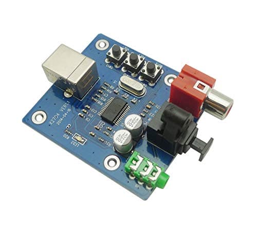 Image of DollaTek PCM2704 USB DAC USB Power fiber optic coaxial analog output sz-11 for Rasberry Pi Rasbian RaspBMC