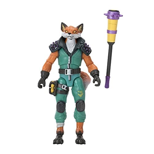 Image of Fortnite Solo Mode Core Fennix, 4-inch Highly Detailed Figure with Harvesting Tool, Styles Include Triggerfish, Riptide, Grotto Henchman, Sludge, and More.