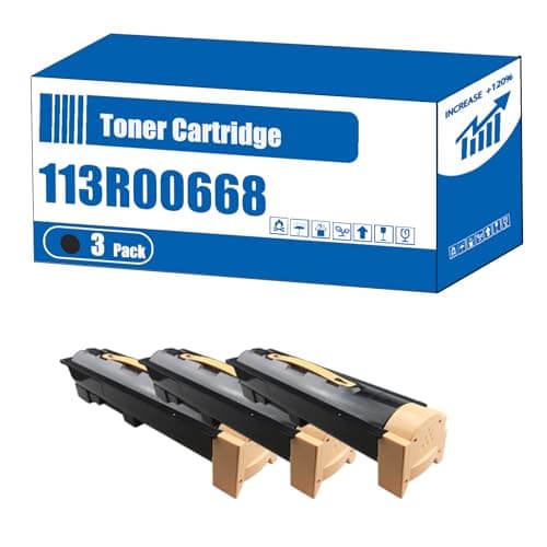 Image of Compatible for Xerox 113R00668 Toner Cartridge Phaser 5500 Phaser 5500B Phaser 5500N Phaser 5500DN Phaser 5500DT Phaser Printers (3 Pack Black)