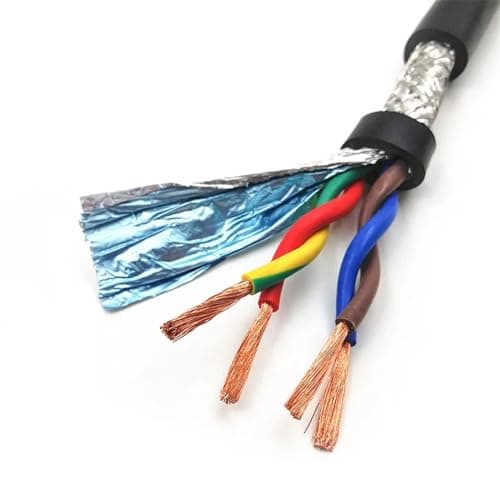 Image of VERIDIANFLOW Screened Pure Copper Core Cable, RS-485 Twisted Pair Shielded Communication Cable 2-16 Core 14-26 AWG 1m 5m Gray Black(6cores 17 Awg 1.0mm,1 meters)