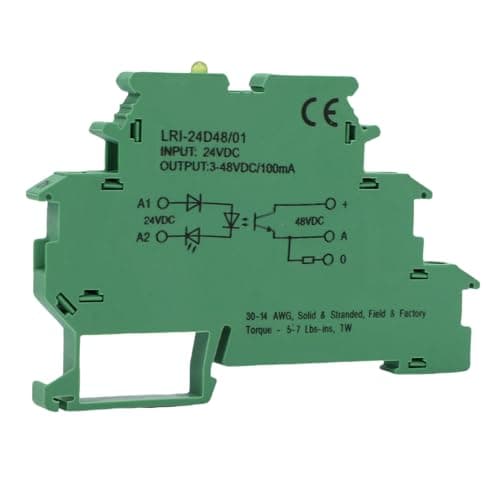 Image of Solid State Relay Terminal Suitable for Phoenix 2940207 Normally Open 100mA Ultra Thin Relay with LED Indicator