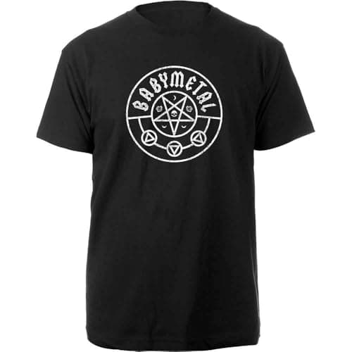 Image of Babymetal Pentagram Official Tee T-Shirt Mens Unisex (X-Large) Black