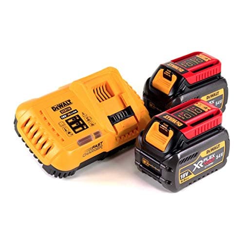 Image of Dewalt DCB546 18v 54v XR Flexvolt 6.0ah Battery Twin Pack + DCB118 Fast Charger
