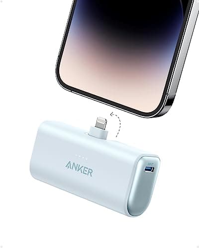 Image of Anker Power Bank, 621 Power Bank with Built-In Lightning Connector, 5,000mAh MFi Certified 12W Portable Charger, Compatible with iPhone 14/14 Pro/14 Plus/14 Pro Max, iPhone 13 and 12 Series
