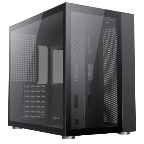 Image of GameMax Infinity Mid-Tower ATX PC Gaming Case, Tempered Glass Side Panel | Black