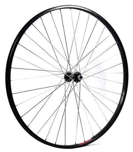 Image of KX Wheels: Hybrid 700C Doublewall Solid Axle Wheel Rim Brake in Black (Front)-BLACK -700C