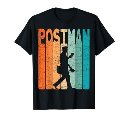 Image of Postman Vintage Mailman Retro Postal Worker T-Shirt