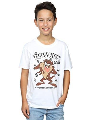Image of LOONEY TUNES Boys Vintage Tasmanian Devil T-Shirt 9-11 Years White