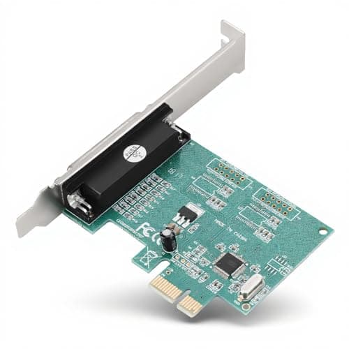 Image of Parallel Port DB25 LPT Printer to PCI-E Express Card Adapter Converter