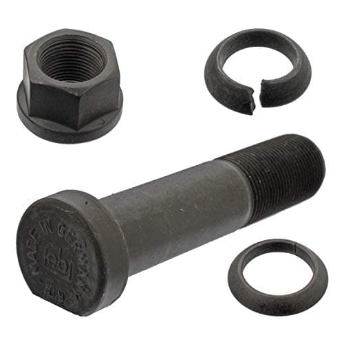 Image of febi bilstein 07949 Wheel Stud with rings and wheel nut, pack of one