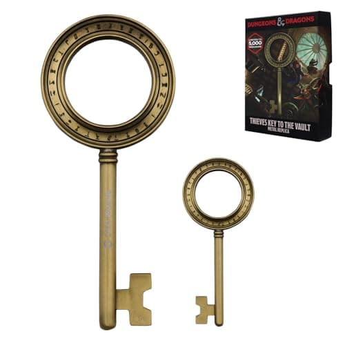 Image of FaNaTtik Dungeons & Dragons Limited Edition Thieves' Key to the Vault – Official D&D Metal Replica – Fantasy Heist Collectible Prop – Gift for Dungeon Masters, Players & Tabletop RPG Fans