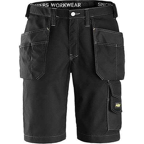 Image of Snickers 30230404044 Rip-Stop artisan shorts with holster pouch size 44 black