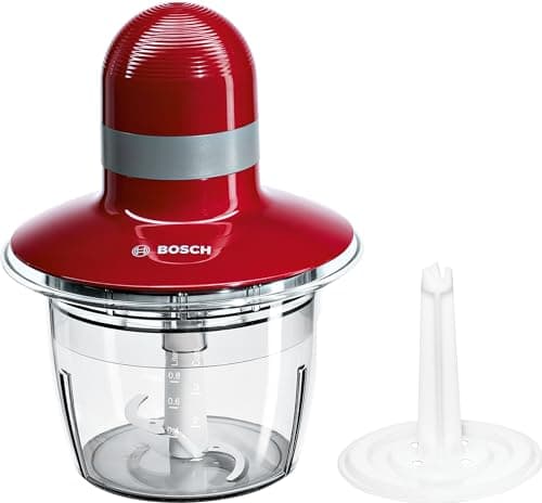 Image of Bosch MMR08R2 Food Chopper, 400W, Red/Grey