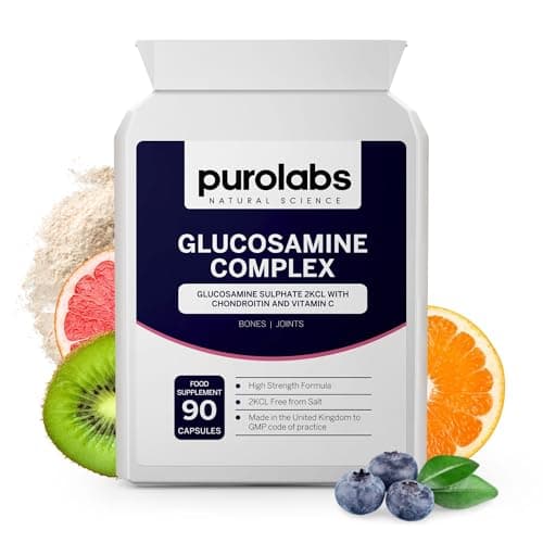 Image of Purolabs Glucosamine Complex – High Strength Glucosamine & Chondroitin with Vitamin C – Advanced Joint Care Supplements for Women & Men to Support Mobility & Flexibility – 90 Capsules