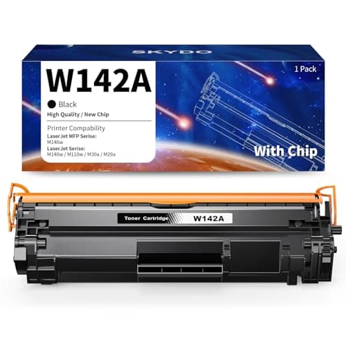 Image of Skydo 142A Toner Cartridge, With Chip, Compatible for HP 142A W1420A 142X W1420X Laserjet Toner Cartridge for H P LaserJet Printers M110 M110w MFP M139 M140 M140w Printer (1-Black)