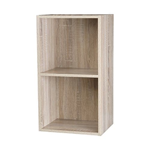 Image of TOP Marques Collectibles Taylor & Brown® 1, 2, 3, 4 Tier Wooden Bookcase Shelving Display Storage Wood Shelf Shelves Unit (Antique Oak, 2 Tier)