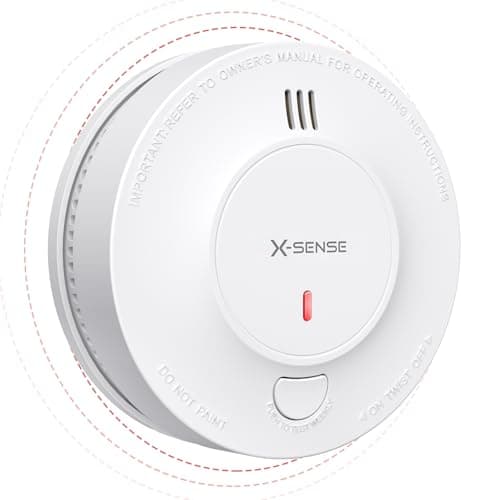 Image of X-Sense Wireless Interlinked Smoke Alarm Detector with Sealed 10-Year Battery, Interconnected Fire Alarm Conforms to EN 14604 Standard, Link+, SD19-W, 1-Pack