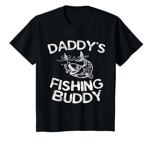 Image of Daddy's Fishing Buddy Young Fisherman T-Shirt