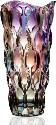Image of CEMABT Glass Vases for Flowers,Thickened 3.4 lb Morden vases for Tables Centerpieces, vase for Home Decor, Crystal,Colorful and Clear Rose Large Vases Christmas Day Gifts(Heavy Duty)