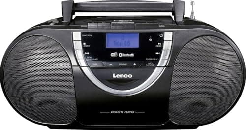 Image of Lenco SCD 6900 Portable DAB+ Radio - Bluetooth - FM Radio - Boombox with CD/MP3 Player - Cassette Deck - USB Input - AUX-In - 3.5 mm Headphone Jack - Black