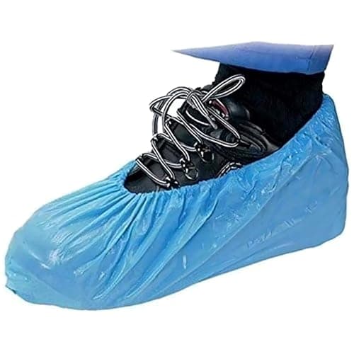 Image of Disposable Shoe Covers - Durable Waterproof Overshoes for Rain and Mud - Pack of 30