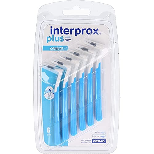 Image of Interprox 0.8 mm Blue Plus Interproximal Conical Brush - Pack of 6