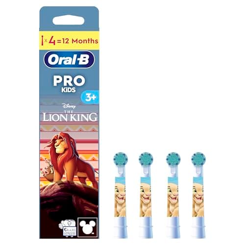 Image of Oral-B Kids Lion King Power Toothbrush Refill Heads 4PK